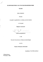 Die implementering van strategieverandering binne Telkom