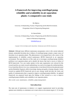 A framework for improving centrifugal pump reliability and availability in air separation plants : a comparative case study