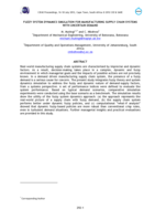 Fuzzy system dynamics simulation for manufacturing supply chain systems with uncertain demand