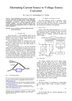 Alternating current source to voltage source converter