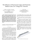 The influence of fluorescent lamps with electronic ballast on the low voltage PLC network