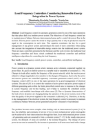 Load frequency controllers considering renewable energy integration in power system