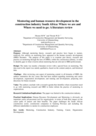Mentoring and human resource development in the construction industry South Africa : where we are and where we need to go : a literature review