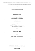 Conflict and co-operation : gender and development in a rural settlement of Sekhukhuneland, Northern Province