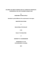 Exloring the game of Masekitlane as a narrative therapeutic intervention tool with children in Grade four