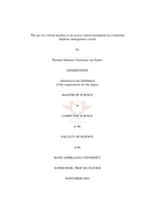 The use of a virtual machine as an access control mechanism in a relational database management system.