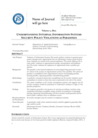 Understanding internal information systems security policy violations as paradoxes