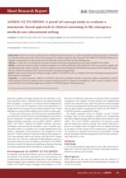 AIMED AT ITCHEDD : A proof-of-concept study to evaluate a mnemonic-based approach to clinical reasoning in the emergency medical care educational setting