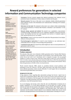 Reward preferences for generations in selected information and communication technology companies