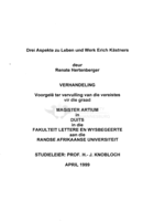 Drei Aspekte zu Leben und Werk Erich Kästners
