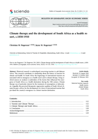 Climate therapy and the development of South Africa as a health resort, c.1850-1910