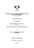 A conceptual systems framework for the built environment