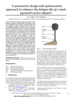 A parametric design and optimization approach to enhance the fatigue life of a male pyramid socket adapter