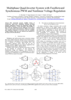 Multiphase quad-inverter system with feedforward synchronous PWM and nonlinear voltage regulation