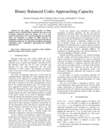 Binary balanced codes approaching capacity