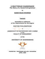 A Draytonian changemaker: the story of a social entrepreneur