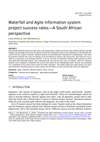 Waterfall and Agile information system project success rates—a South African perspective