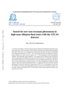 Search for new non-resonant phenomena in high-mass dilepton final states with the ATLAS detector