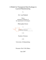 A model for transparent data exchange in layered manufacturing