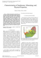 Characterisation of sandstones : mineralogy and physical properties
