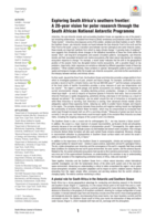 Exploring South Africa’s southern frontier : a 20-year vision for polar research through the South African National Antarctic Programme