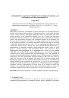 Comparative analysis of the impacts of risks on bonded and unbonded construction projects