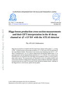 Higgs boson production cross-section measurements and their EFT interpretation in the 4ℓ decay channel at √𝒔 =13 TeV with the ATLAS detector