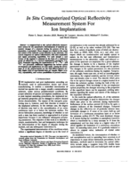 In situ computerized optical reflectivity measurement system for ion implantation