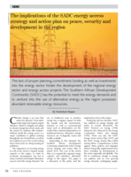 The implications of the SADC energy access strategy and action plan on peace, security and development in the region