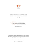 Land cover change and hydrological regimes in the Shire River Catchment, Malawi