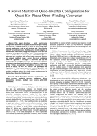 A novel multilevel quad-inverter configuration for quasi six-phase open-winding converter