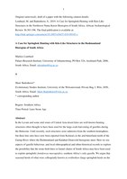 A case for Springbok hunting with kite-like structures in the Bushmanland Bioregion of South Africa