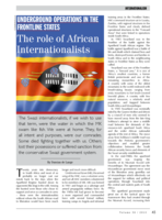 Underground operations in the frontline states : the role of African Internationalists