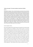 “Settlers and comrades”. The Variety of capitalism in South Africa, 1910-2016.