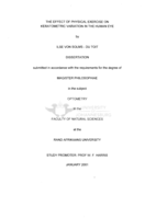 The effect of physical exercise on keratometric variation in the human eye