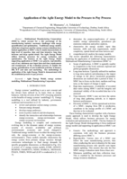 Application of the agile energy model to the procure to pay process