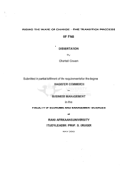 Riding the wave of change : the transition process of FNB