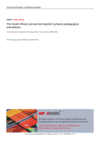 The South African pre-service teacher’s physics pedagogical orientations