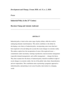 Industrial Policy in the 21st Century