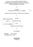 Prevention and intervention strategies with regard to disputes on selection procedures on promotional posts in the North West Department of Education