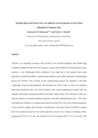 Scanning speed and powder flow rate influence on the properties of laser metal deposition of titanium alloy