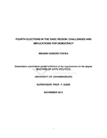 Fourth elections in the SADC region : challenges and implications for democracy