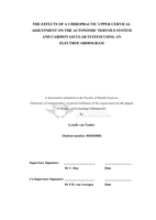 The effects of a chiropractic upper cervical adjustment on the autonomic nervous system and cardiovascular system