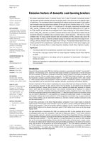 Emission factors of domestic coal-burning braziers
