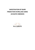 Investigation of burr prediction in drilling using  acoustic emission