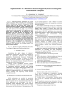 Implementation of a Role-Based Decision Support System in an integrated petrochemical enterprise