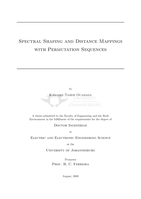 Spectral shaping and distance mapping with permutation sequences