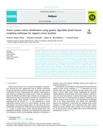 Power system events classification using genetic algorithm based feature weighting technique for support vector machine