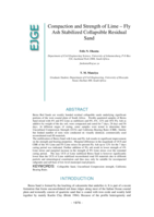 Compaction and Strength of Lime – Fly Ash Stabilized Collapsible Residual Sand