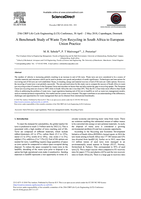 A benchmark study of waste tyre recycling in South Africa to European Union practice